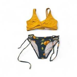 Cupshe Lemon Print Bikini Swimsuit